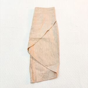 BCBG Maxazria Pink Beige Assymetrical Pencil Skirt Size M